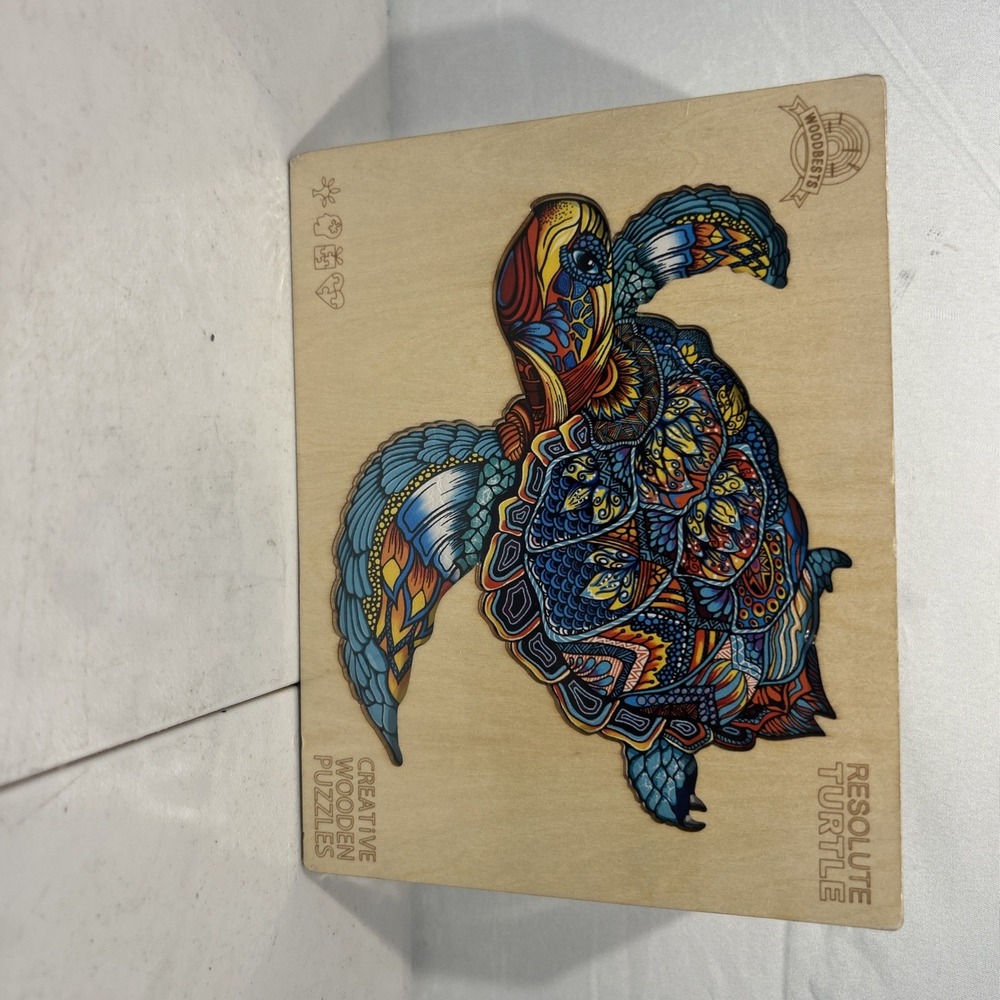 Woodbests Creative Wooden Puzzle Resolute Turtle Size L 301 Pcs Made Of Basswood